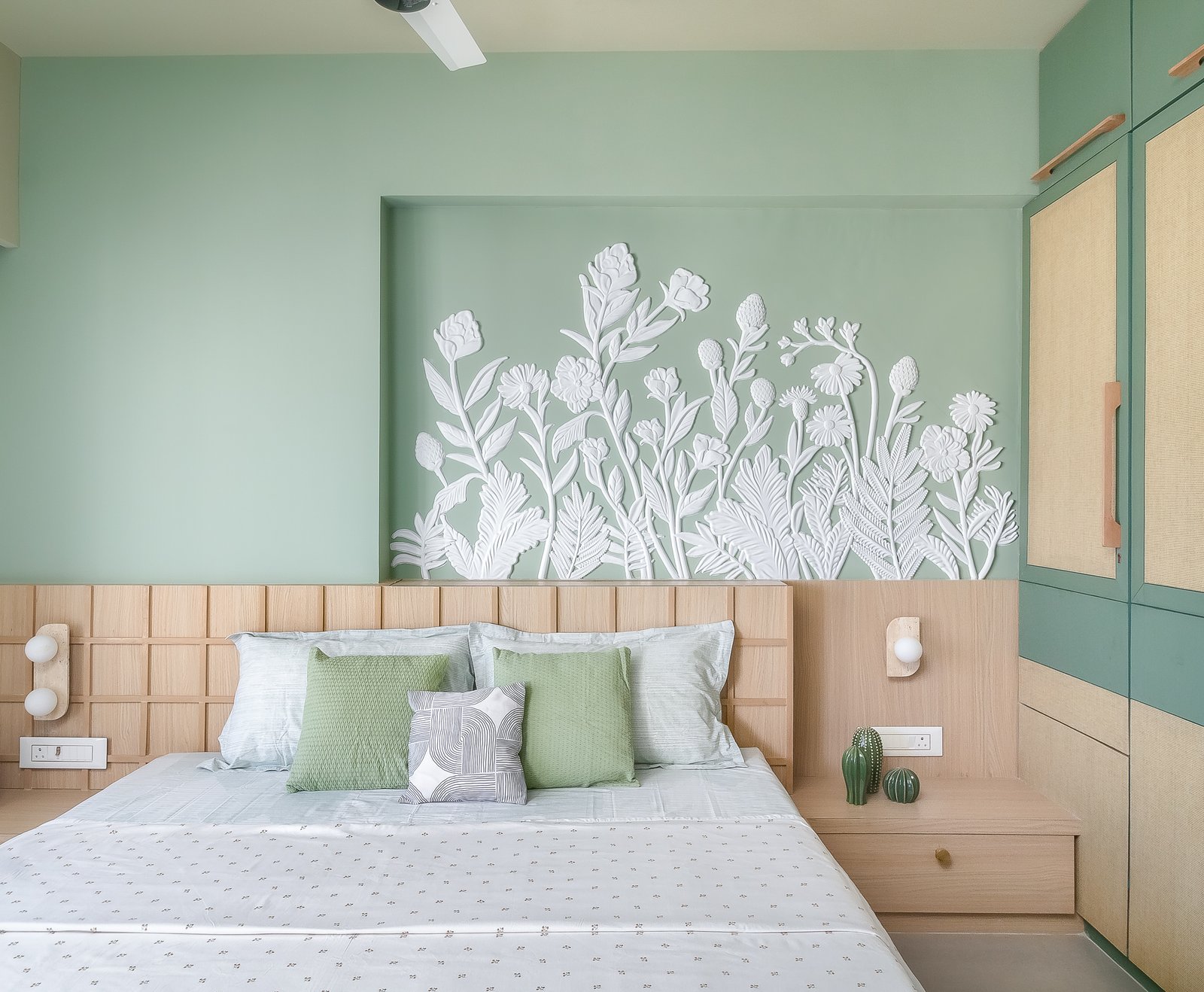 Blend Design Studio project - bedroom wall