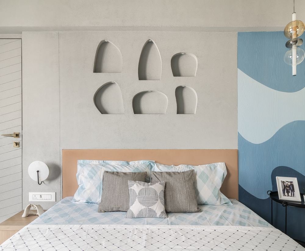 Blend Design Studio project - bedroom accent wall